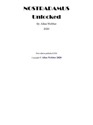 cover image of NOSTRADAMUS Unlocked
